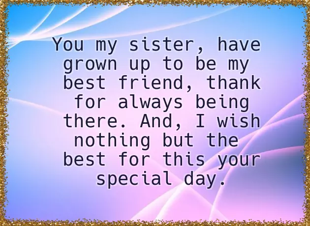Wishes For My Sister Wishes For My Sister