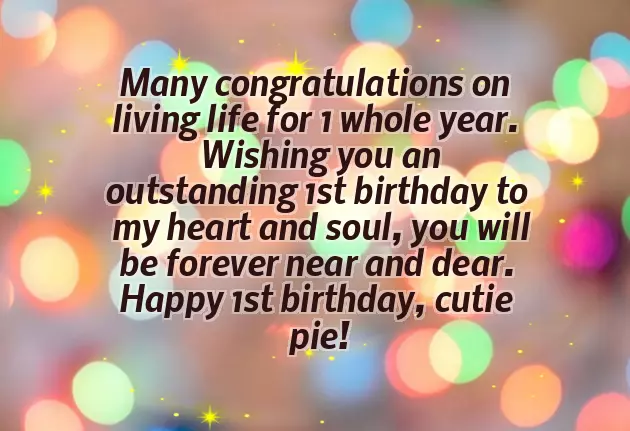 Birthday Wish To 1 Year Baby Boy