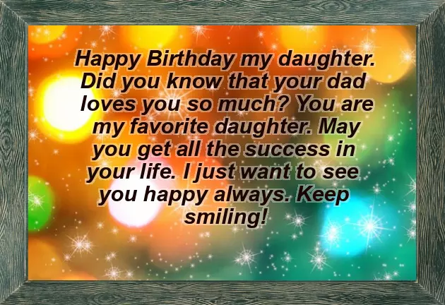 Birthday Wishes To Father And Daughter