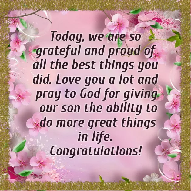 Parents Message To Graduating Son Parents Message To Graduating Son