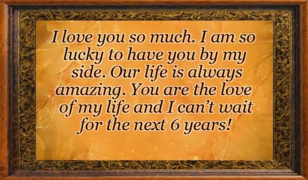 Happy 6Th Wedding Anniversary Wishes