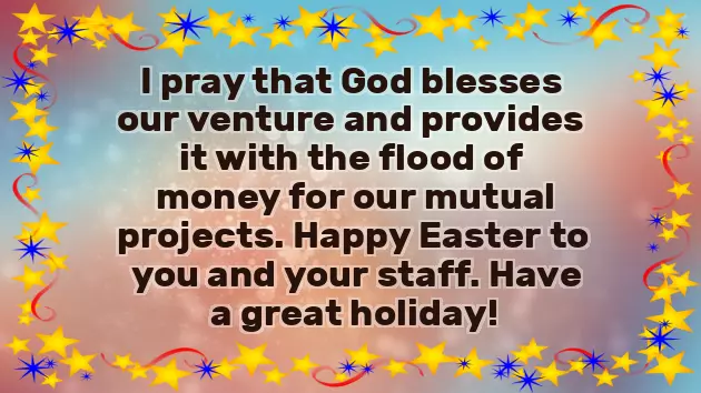 Formal Easter Greetings