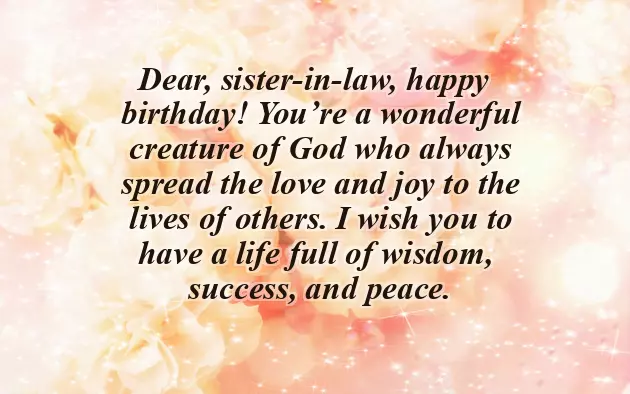 Wishing Your Sister In Law A Happy Birthday