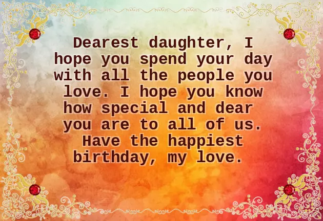 Sweet Daughter Birthday Wishes Sweet Daughter Birthday Wishes