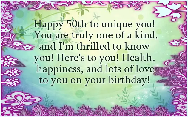 Happy 50Th Beautiful Lady