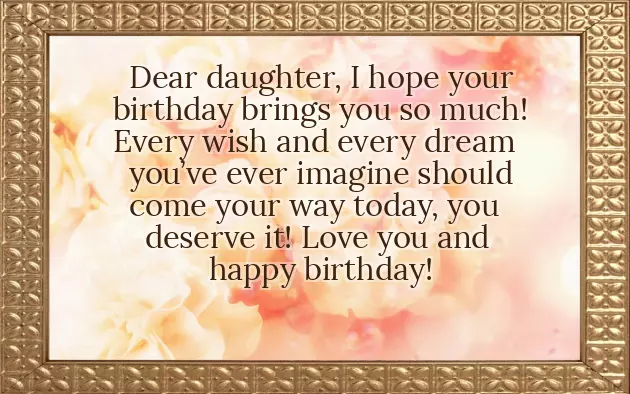 Quotes Happy Birthday To My Daughter