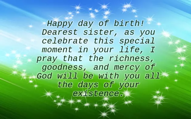 Religious Birthday Wishes For Sister