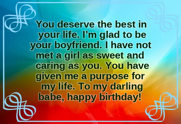 Happy Birthday Sweet Words