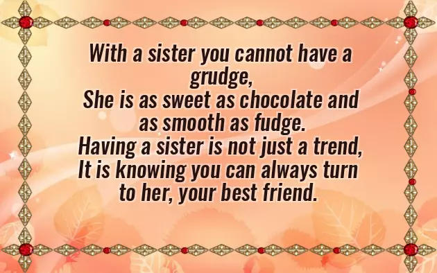 Poem For Sister Poem For Sister