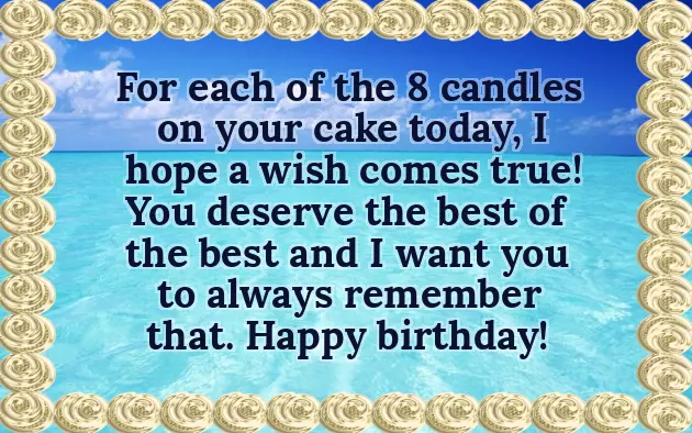 Birthday Wishes For 8 Years Girl Birthday Wishes For 8 Years Girl