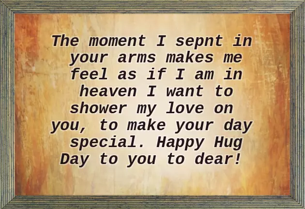 Hug Day Message For Girlfriend
