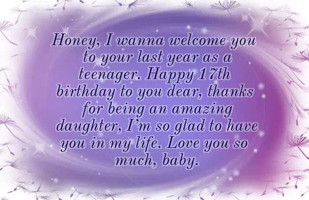 Birthday Wishes For 17 Years Old Girl Birthday Wishes For 17 Years Old Girl