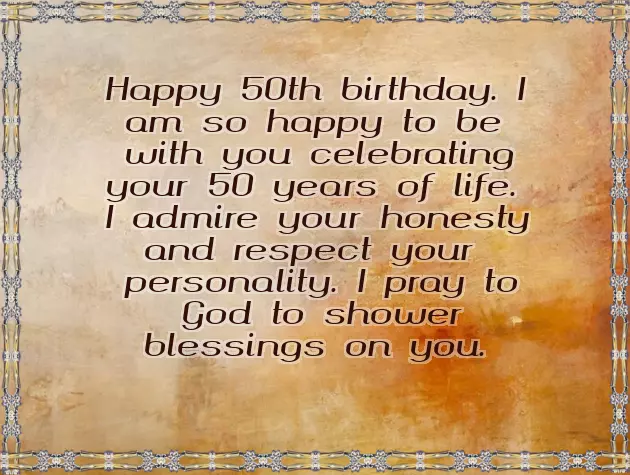 Friends 50Th Birthday Wishes