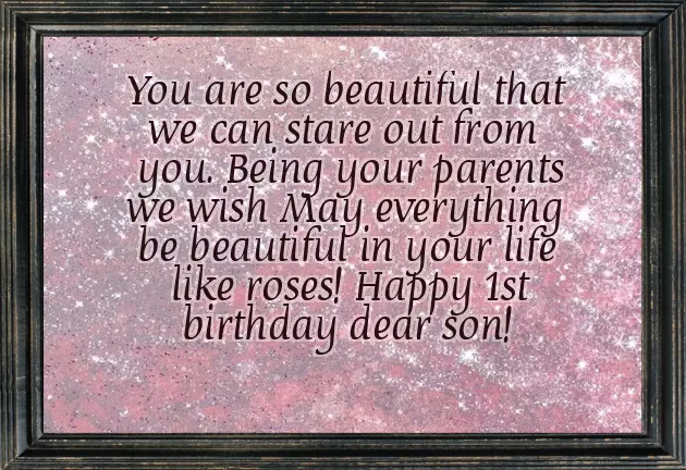 Happy 1 Birthday Baby Boy