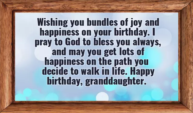 Birthday Wishes For Granddaughter From Grandparents