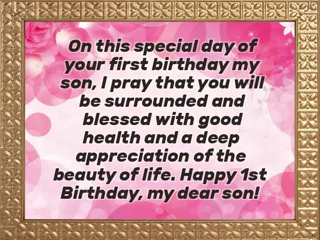 Happy Birthday To My Son 1 Year Old Happy Birthday To My Son 1 Year Old