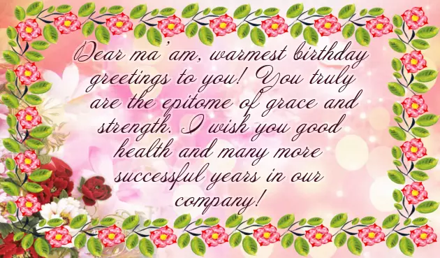 Happy Birthday Quotes For Female Boss