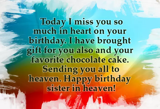 Happy Birthday To My Late Sister Happy Birthday To My Late Sister
