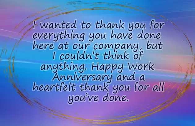Congrats On Service Anniversary