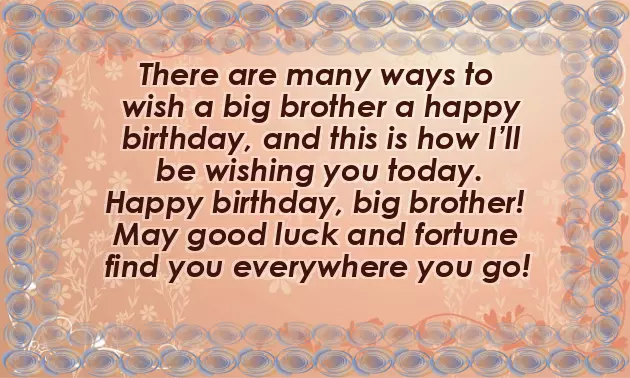 Happy Birthday To You Big Brother Happy Birthday To You Big Brother