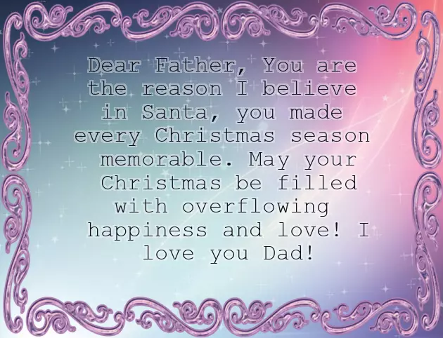 Christmas Messages For Dad