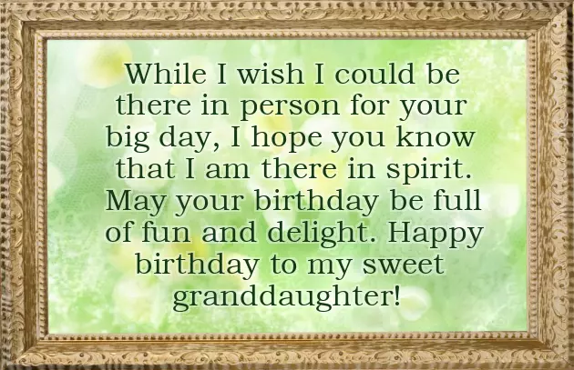 Birthday Sayings For Granddaughter