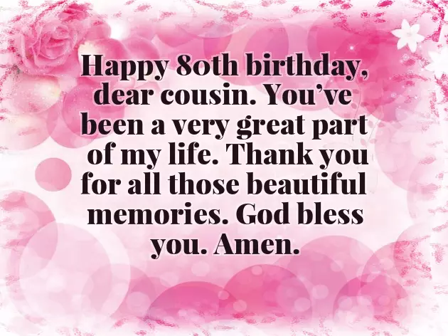 80Th Birthday Wishes For Sister