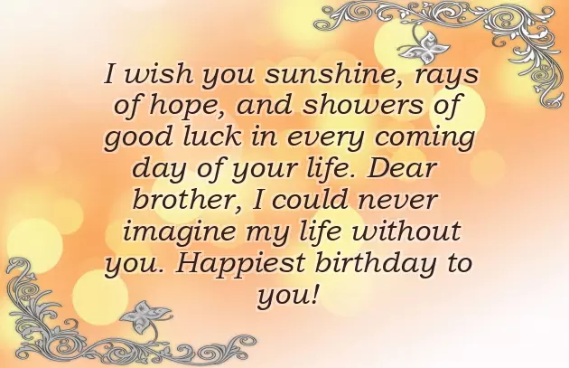 Birthday Text To Brother Birthday Text To Brother