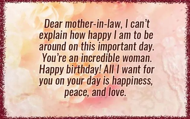 Birthday Wishes For Mum In Law