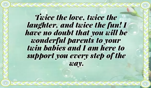Twins Baby Congratulations Messages