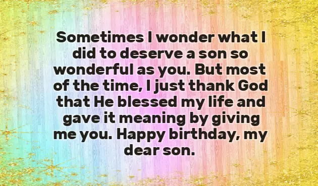 Birthday Quotes For Your Son