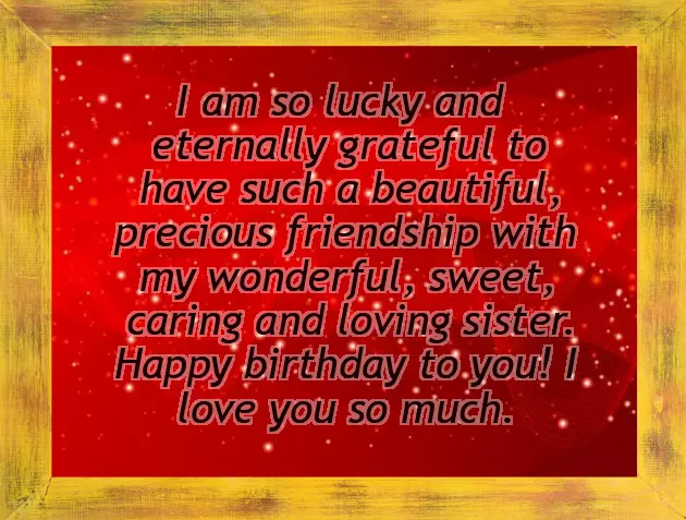 Happy Birthday Sister By Heart