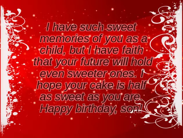 Mother Wishes For Her Son First Birthday