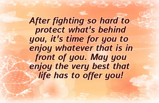 Congratulations On Your Military Retirement