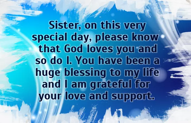 Birthday Wishes For Sister From Bible