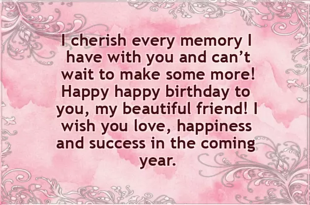 Birthday Greetings For A Lady Friend