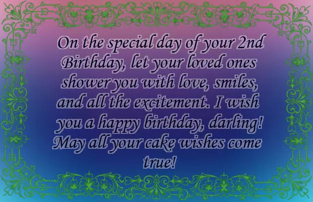 Birthday Wishes For Two Years Boy Birthday Wishes For Two Years Boy