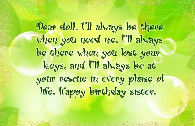 Sister Birthday Wishes Short Sister Birthday Wishes Short