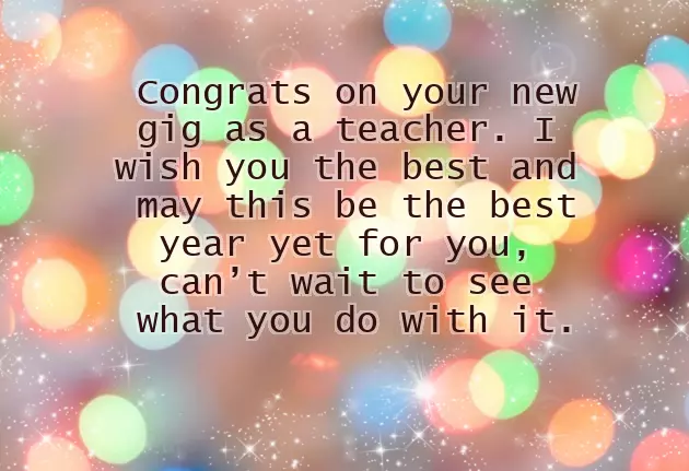 Congratulations New Teacher Job Congratulations New Teacher Job