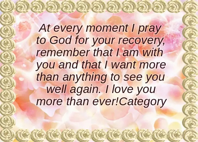 Quick Recovery My Love Quick Recovery My Love