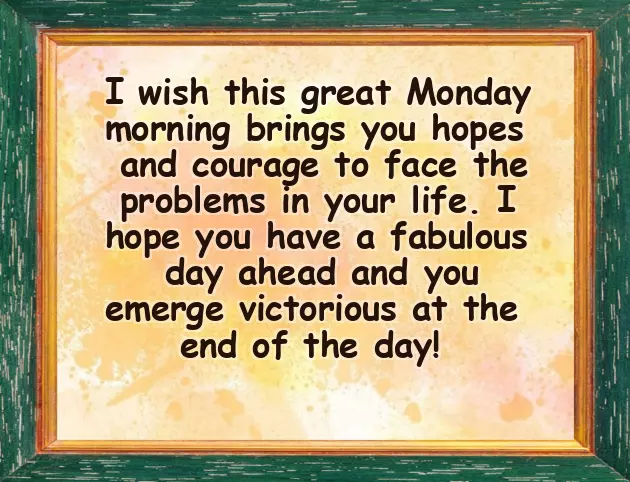 Monday Wishes In English