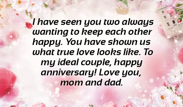 Wedding Wishes To Mom And Dad