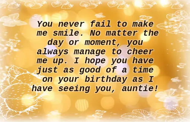 Aunty Happy Birthday Wishes