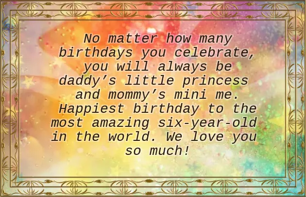 Boy 6 Birthday Wishes Boy 6 Birthday Wishes