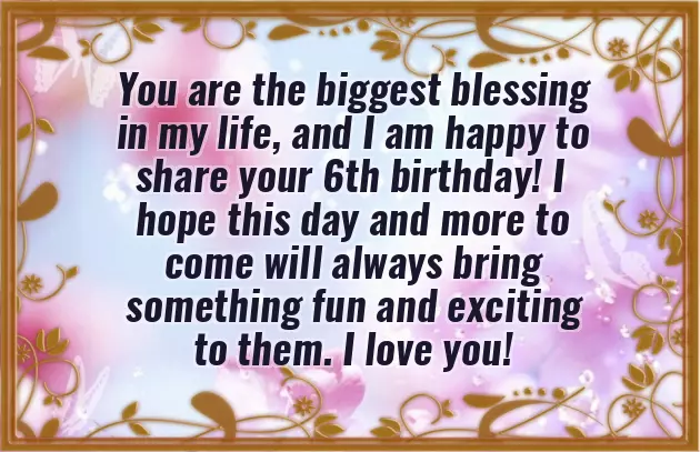 Happy Birthday Message To 6 Year Girl Happy Birthday Message To 6 Year Girl