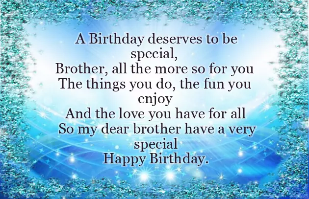 Words For Birthday Brother