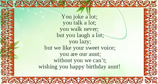 Birthday Sms For Aunty Birthday Sms For Aunty