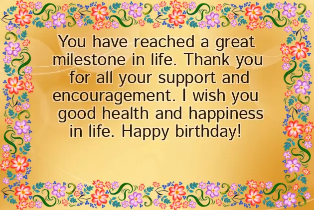 Birthday Wish For Elderly Lady