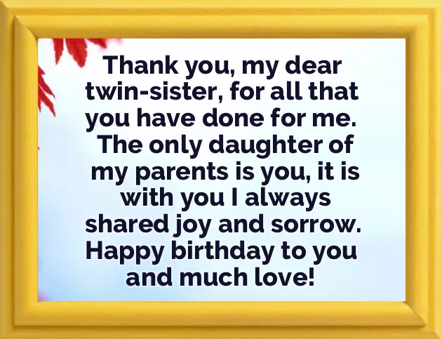 Birthday Wishes To A Twin Sister Birthday Wishes To A Twin Sister