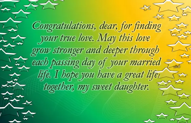 Wishes For My Daughter On Her Wedding Day